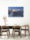 Mockup Photo art by Achim Thomae: winter landscape in Upper Bavaria with snow-covered mountains