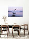 Mockup Photo art by Nadja Jacke: calm evening mood with a swan on the water