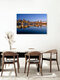 Mockup Fotokunst von Achim Thomae: Panorama von Dresden bei Sonnenuntergang