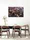 Mockup Abstract cherry blossoms in soft colors, conveying motion and lightness.