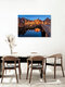 Mockup Photo art by Achim Thomae: historic Old Harbour in Lüneburg at night