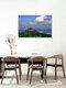 Mockup Photo art: Hohenzollern Castle in the Swabian Jura with springtime clouds