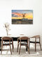 Mockup Fotokunst von Michael Valjak: Windmühle in Puerto Lajas bei Sonnenaufgang