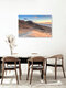 Mockup Fotokunst von Michael Valjak: Sonnenuntergang über den Dünen von Jandía, Fuerteventura
