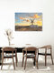 Mockup Fotokunst: Windmühle bei Sonnenaufgang in Puerto Lajas, Fuerteventura.