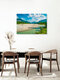 Mockup Photo art by Martin Wasilewski: Summer landscape by the river with mountains in the background.