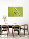 Mockup Close-up of a fly on a grass stem, delicate and detailed in a natural setting.