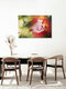 Mockup Fotokunst von Nadja Jacke: verträumtes Blütenporträt eines Hibiskus mit Unschärfe