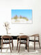 Mockup Fotokunst von Manuela Deigert: helles Sommerbild mit sanften Dünen und blauem Himmel