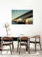 Mockup Photo art by Oliver Buchmann: elegant Zeeland bridge over water during golden hour