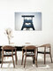 Mockup Photo art by Oliver Buchmann: abstract steel structure with geometric shapes