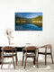Mockup Photo art by Thomas Junklewitz: calm reflection at Eibsee in the mountains