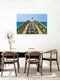 Mockup Photo art by Martin Wasilewski: old pier in Sassnitz by the Baltic Sea shore