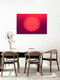 Mockup Fotokunst von Tal Paz-Fridman: sanfte Farbtöne eines Sonnenuntergangs über Tel Aviv