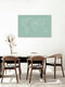 Mockup 'Geometrical World mint' – Wall Art by Studio Na.hili as Poster or Acrylic Glass Print