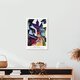 Mockup Wandbild 'August Macke: Straße mit Kirche in Kandern - Ausstellungsposter' – Kunst von Art Classics als Poster oder Acrylglasbild