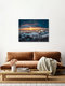 Mockup Winterlicher Sonnenaufgang über Erfurt, Deutschland – Fotokunst von Dennis Schmelz als Poster oder Acrylglasbild