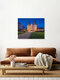 Mockup Photo art by Achim Thomae: Holstentor in Lübeck at blue hour.