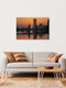 Mockup Photo art by Patrick Noack: golden evening light over Berlin's Oberbaum Bridge