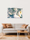 Mockup White freesias in crystal-clear ice, Germany – wall art by Marc Heiligenstein as Poster or Acrylic Glass Print