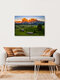 Mockup Sonnenuntergang über der Seiser Alm in Südtirol, Italien – Fotokunst von Achim Thomae als Poster oder Acrylglasbild