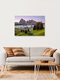 Mockup Morgennebel auf der Seiser Alm in Südtirol, Italien – Fotokunst von Achim Thomae als Poster oder Acrylglasbild