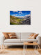 Mockup Fotokunst von Achim Thomae: malerische Serpentinen des Stilfser Jochs in den Alpen
