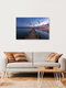 Mockup Sonnenuntergang am Starnberger See mit sanften Wellen und warmen Farben.