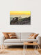 Mockup Photo art by Michael Valjak: Evening view from Pico de las Nieves on Gran Canaria