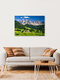 Mockup Photo art by Achim Thomae: summer landscape in Val di Funes with gentle mountains