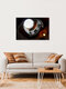 Mockup Fotokunst: Licht und Schatten im Treppenhaus mit kunstvollem Geländer