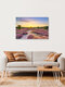 Mockup Fotokunst von Michael Valjak: Sommerabend in blühender Heide mit sanften Farben