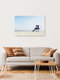 Mockup Image of a beach tower on Langeoog with a wide sandy beach and calm atmosphere