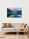 Mockup Photo art by Achim Thomae: sunrise over Lake Eibsee in Bavaria