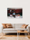 Mockup Wall art of an elderly woman selling fresh vegetables at a market in the Philippines