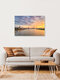 Mockup Photo art by Michael Valjak: Düsseldorf skyline at sunset with soft colors