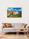 Mockup Photo art by Achim Thomae: Aletsch Glacier in a summer mountain landscape