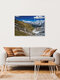 Mockup Fotokunst von Achim Thomae: Serpentinen des Stilfser Jochs in den Alpen