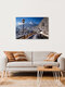 Mockup Winter landscape in Bavaria featuring snow-capped mountains and a calm sky