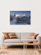 Mockup Photo art by Achim Thomae: winter landscape in Upper Bavaria with snow-covered mountains