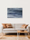 Mockup Photo art: gentle wave movement at the coast, calming shades of blue