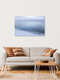Mockup Photo art: blurred winter shore with soft colors and a calm mood