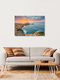 Mockup Fotokunst von Michael Valjak: Sonnenaufgang am Faro de Cala Figuera in Mallorca