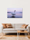 Mockup Photo art by Nadja Jacke: calm evening mood with a swan on the water