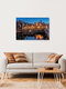 Mockup Photo art by Achim Thomae: calm blue hour over Lüneburg's old town