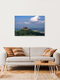 Mockup Photo art: Hohenzollern Castle in the Swabian Jura with springtime clouds