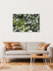 Mockup Photo art by Nadja Jacke: Motion blur of hawthorn blossoms and green leaves.