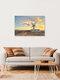 Mockup Fotokunst: Windmühle bei Sonnenaufgang in Puerto Lajas, Fuerteventura.