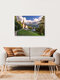 Mockup Fotokunst von Achim Thomae: idyllische Berglandschaft mit Gewitterstimmung