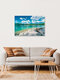 Mockup Photo art by Martin Wasilewski: calm summer day at Lake Eibsee with mountains in the background.
